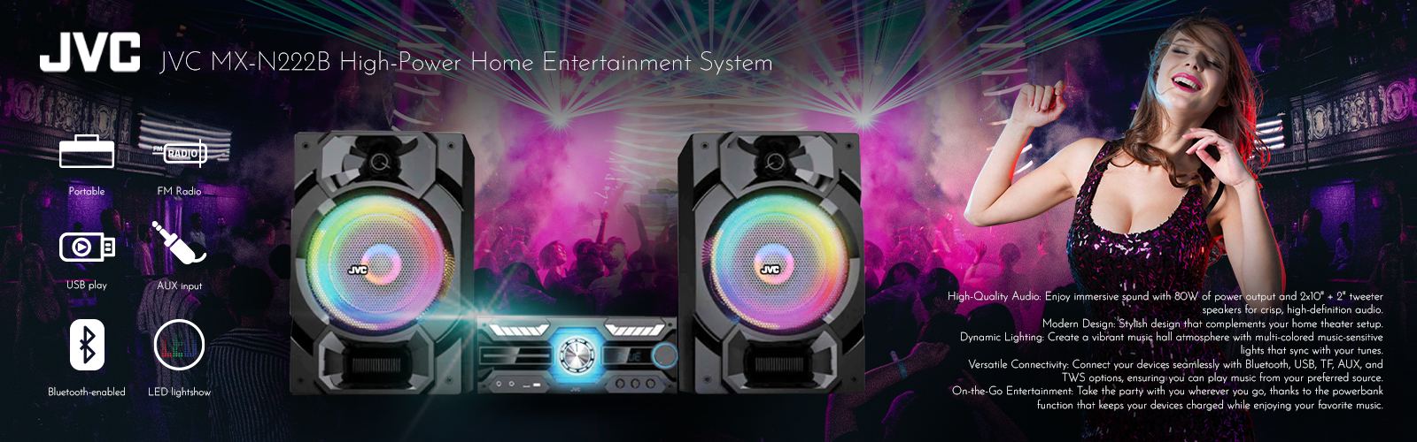 Bluetooth Speakers Soundbars Portable Bluetooth Party Speakers