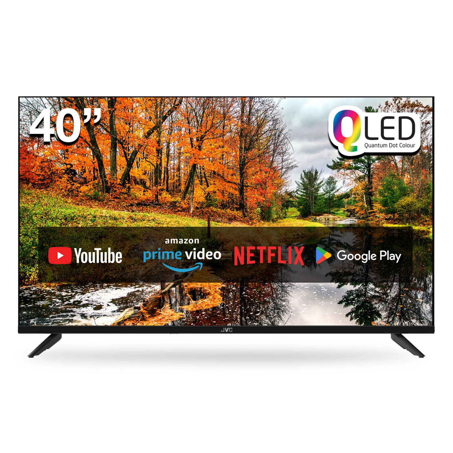 JVC 40” Full HD Android Smart TV with Quantum Dot, Bluetooth Remote & USB Recording – LT-40NQ5155A