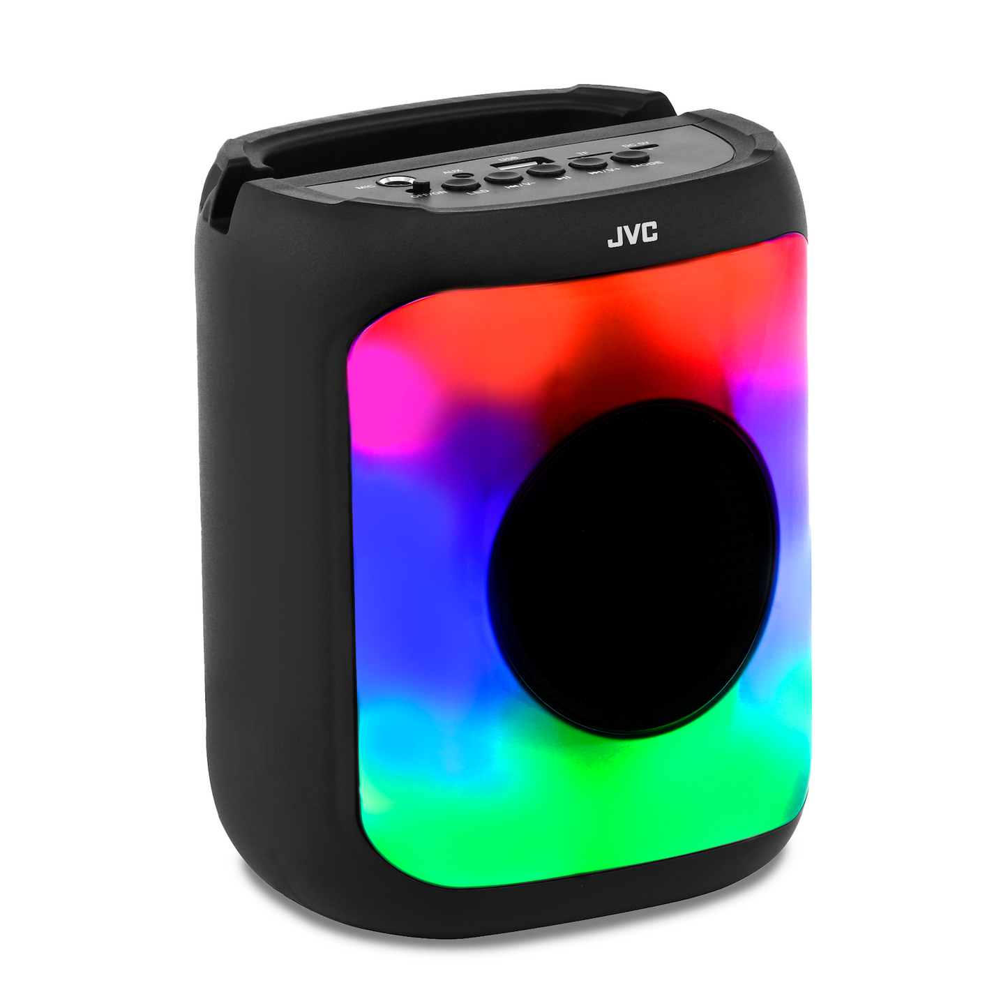 Mini Bluetooth Speaker with LED Light Show, FM Radio & USB-C Rechargeable Audio