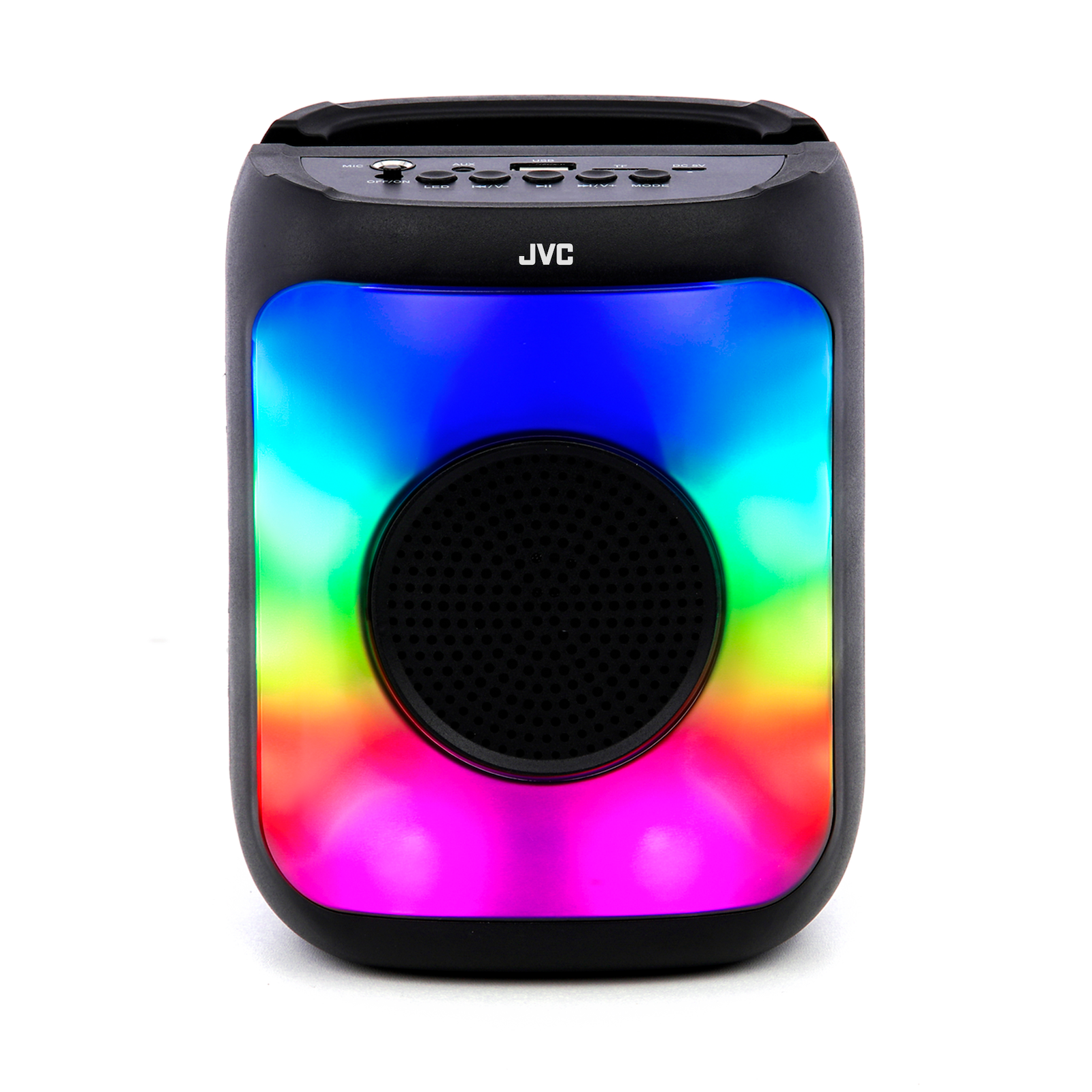 Mini Bluetooth Speaker with LED Light Show, FM Radio & USB-C