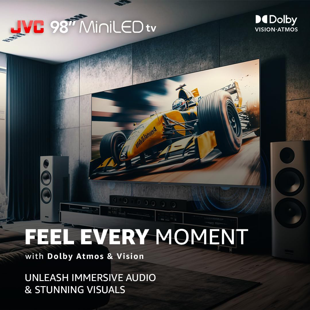 JVC 98 inch UHD 4K miniLED Smart Android TV AV-J987145A