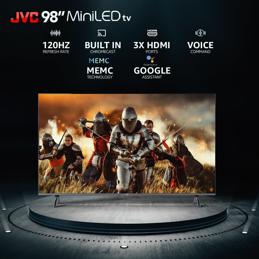 JVC 98 inch UHD 4K miniLED Smart Android TV AV-J987145A