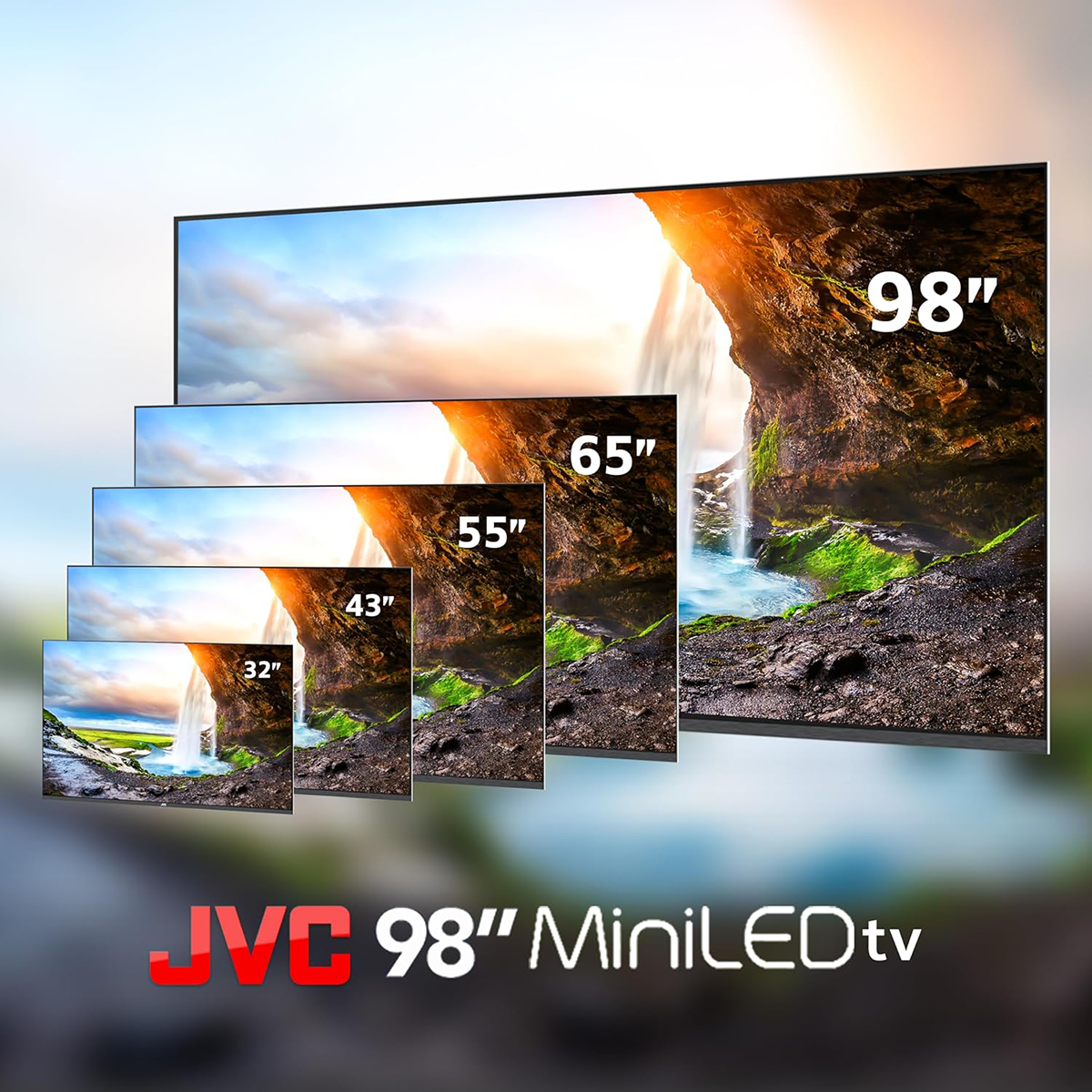 JVC 98 inch UHD 4K miniLED Smart Android TV AV-J987145A
