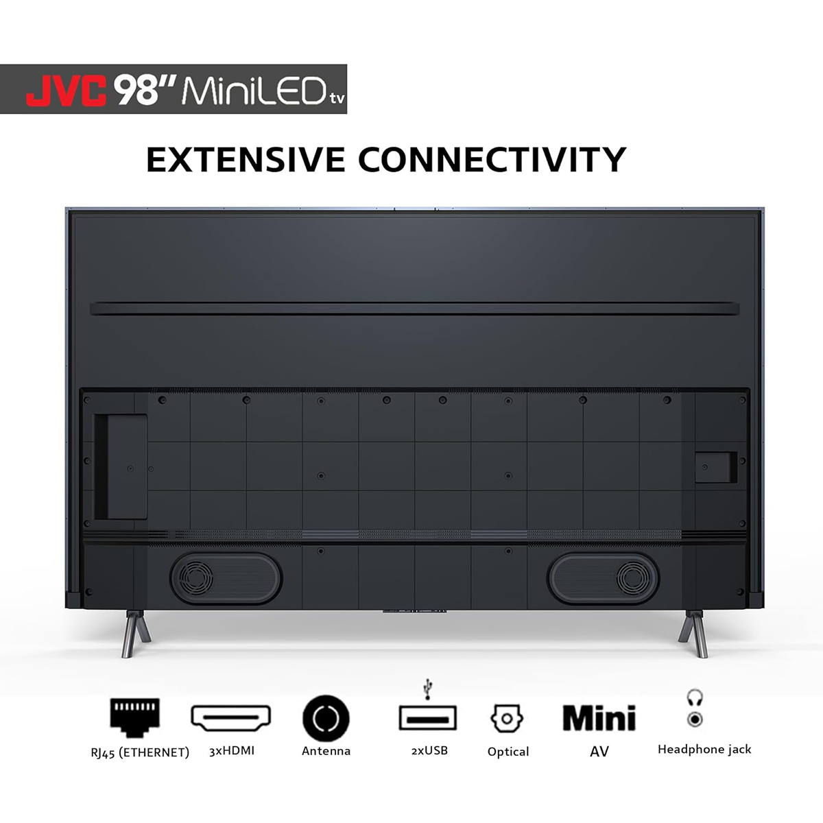 JVC 98 inch UHD 4K miniLED Smart Android TV  AV-J987145A