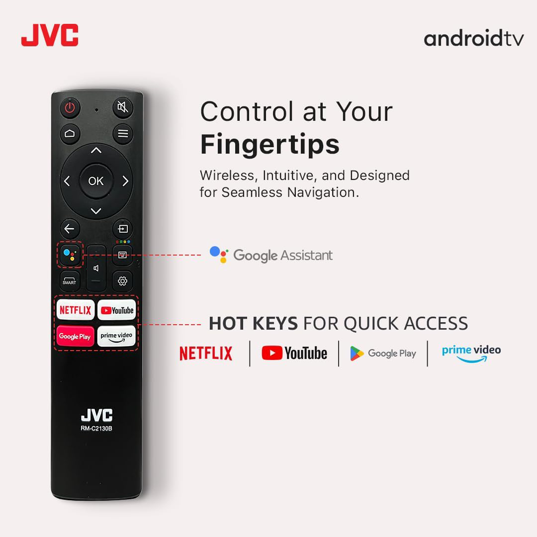 JVC 75 inch UHD 4K QLED Android TV AV-JQ757115A