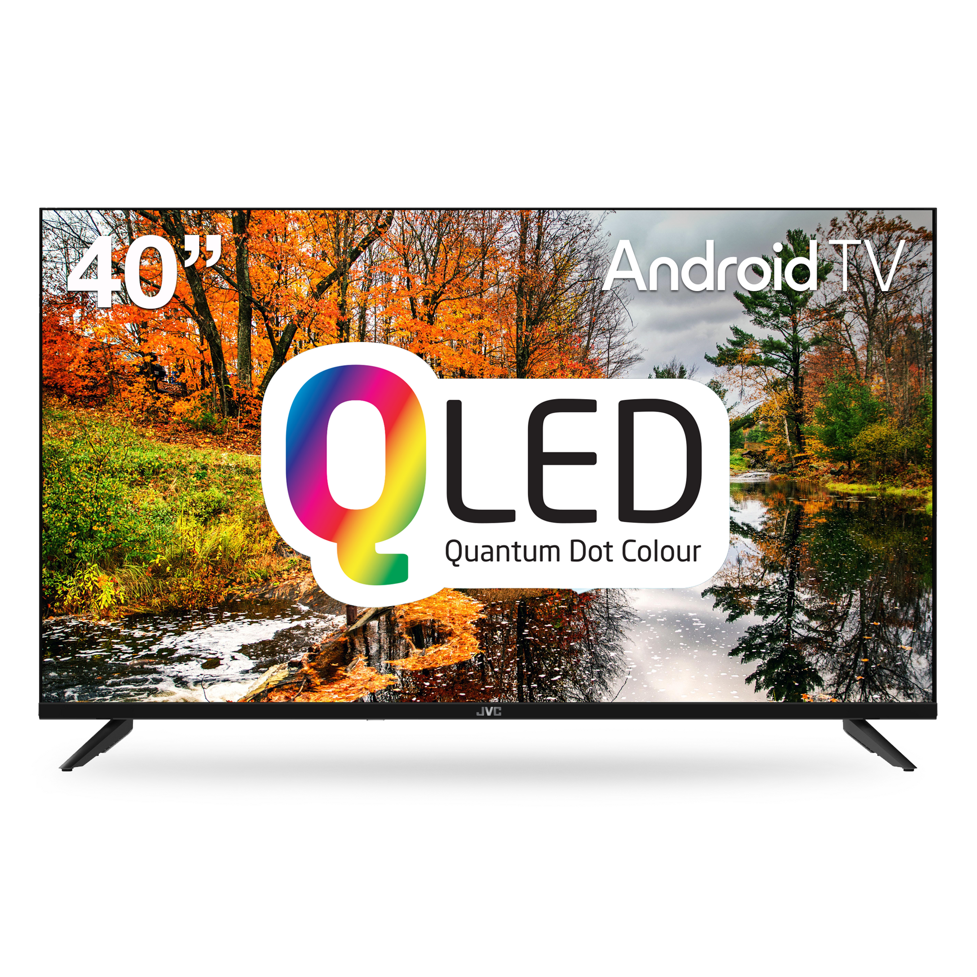JVC 40” Full HD Android Smart TV with Quantum Dot, Bluetooth JVC 40” Full HD Android Smart TV with Quantum Dot, Bluetooth