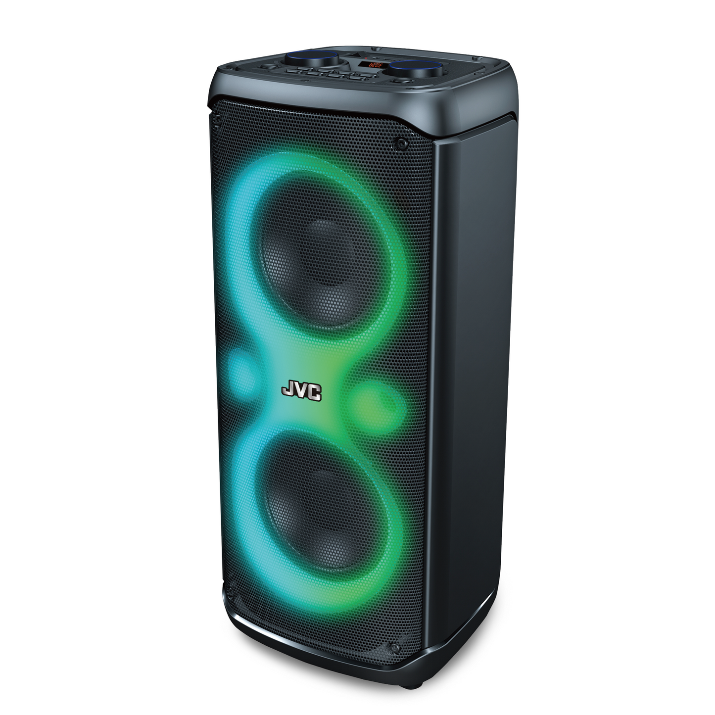 Pulse Tower Bluetooth Party Speaker with LED Lights, TWS, FM Radio & Mic Input