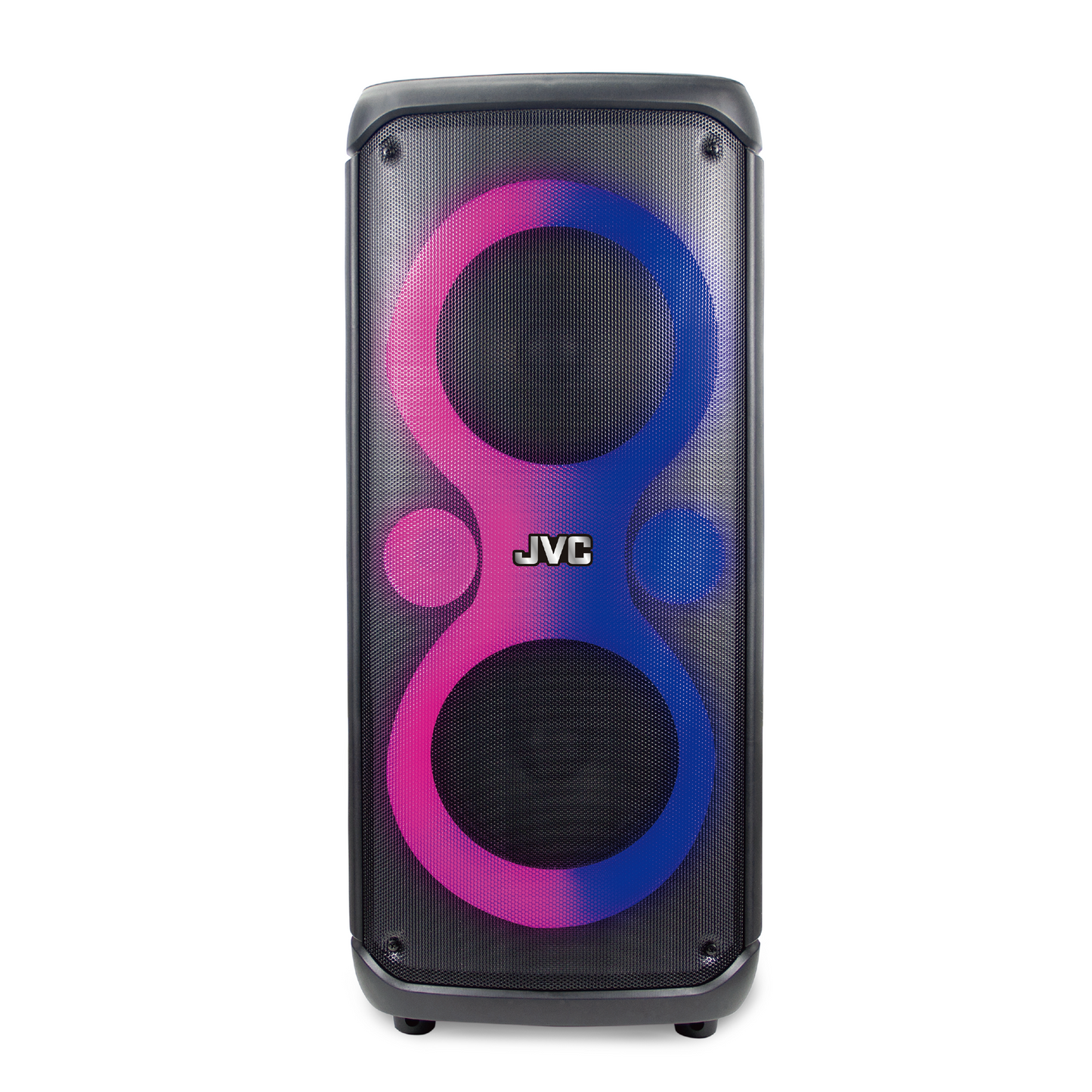 Pulse Tower Bluetooth Party Speaker with LED Lights, TWS, FM Radio & Mic Input