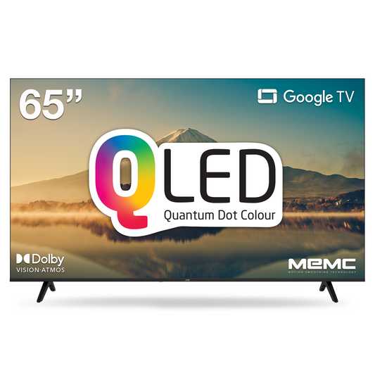 65” QLED 4K Google TV Smart Television with Quantum Dot Colour, Dolby Vision Atmos & Google Cast (LT-65NQ7165A)