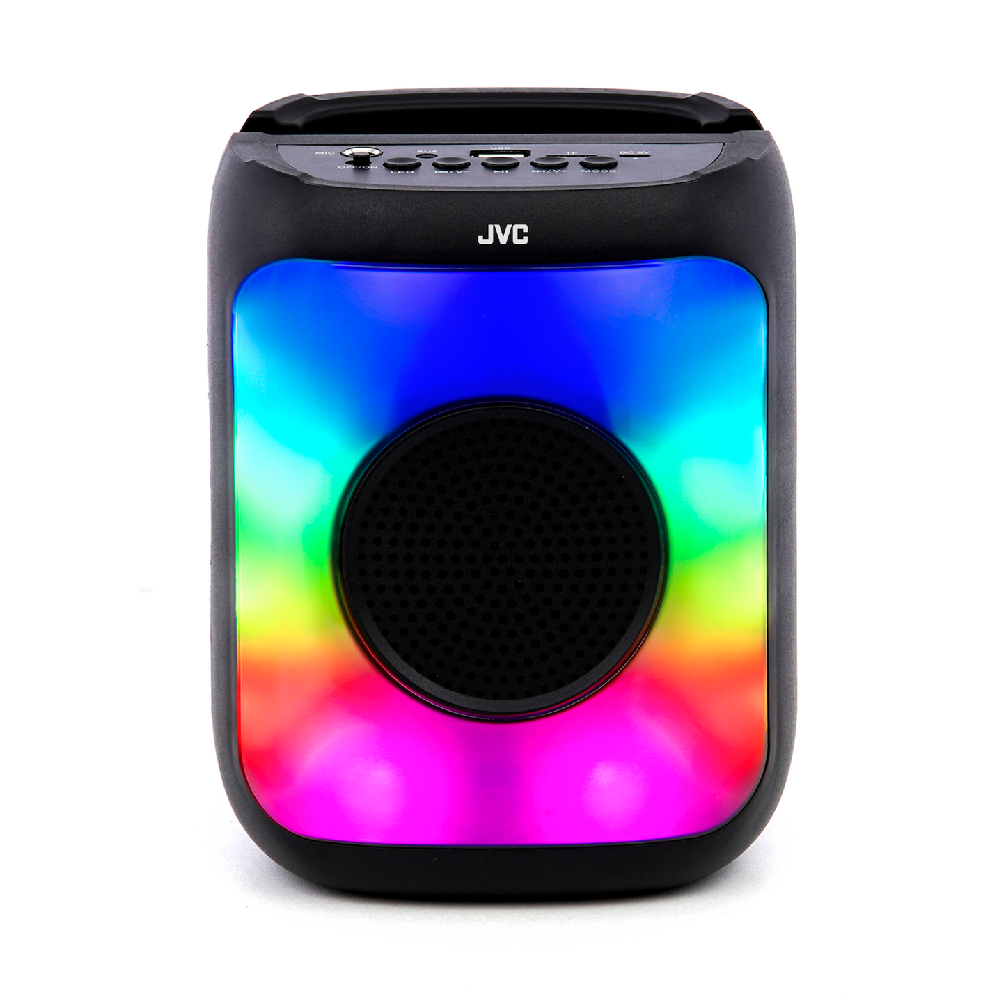 Mini Bluetooth Speaker with LED Light Show, FM Radio & USB-C Rechargeable Audio