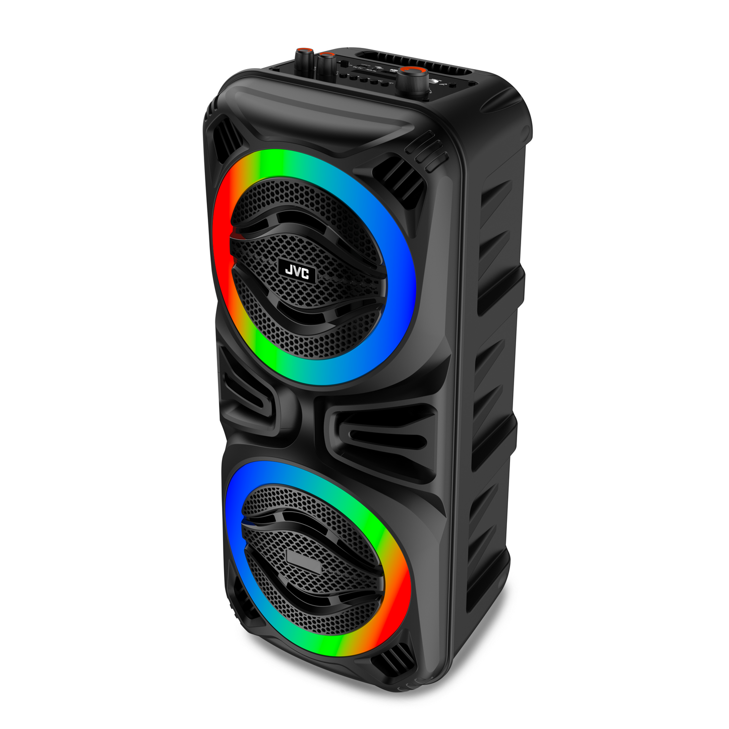 60W Bluetooth Party Speaker with RGB Lights, TWS Wireless Pairing & Microphone