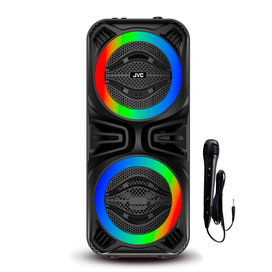 60W Bluetooth Party Speaker with RGB Lights, TWS Wireless Pairing & Microphone