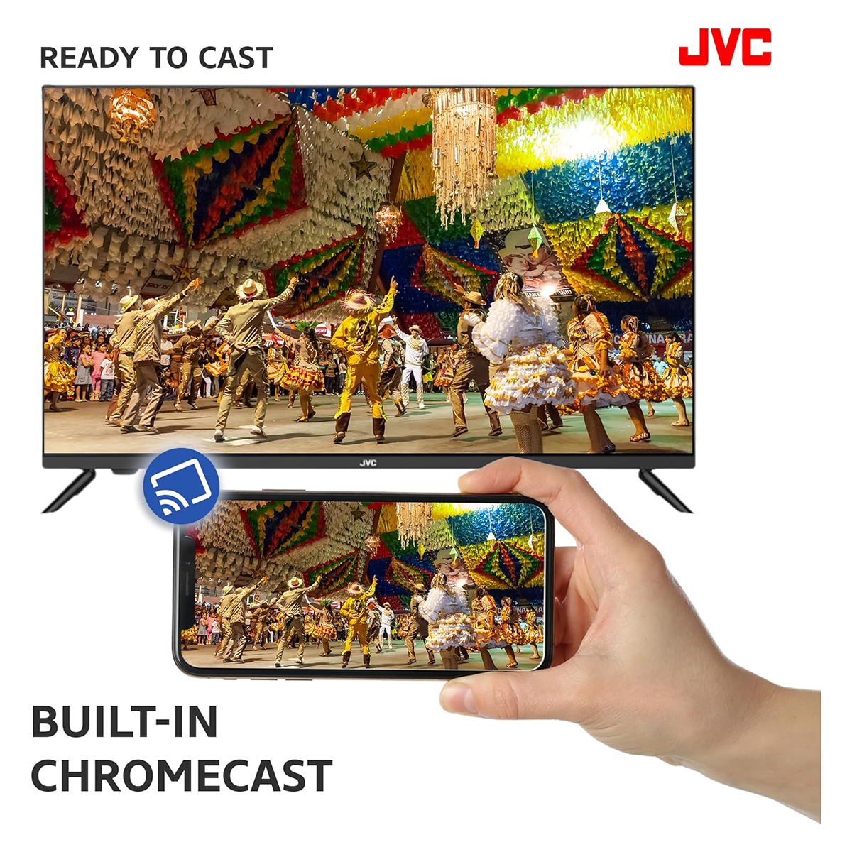 JVC 32 inch Smart TV Full HD Android TV LED Display  AV-H323115A14