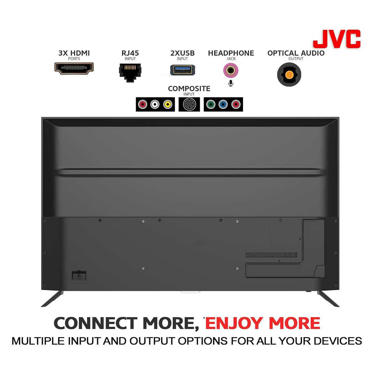 JVC 43 inch Smart TV, 4K UHD Android 11 LED TV AV-H437115A11