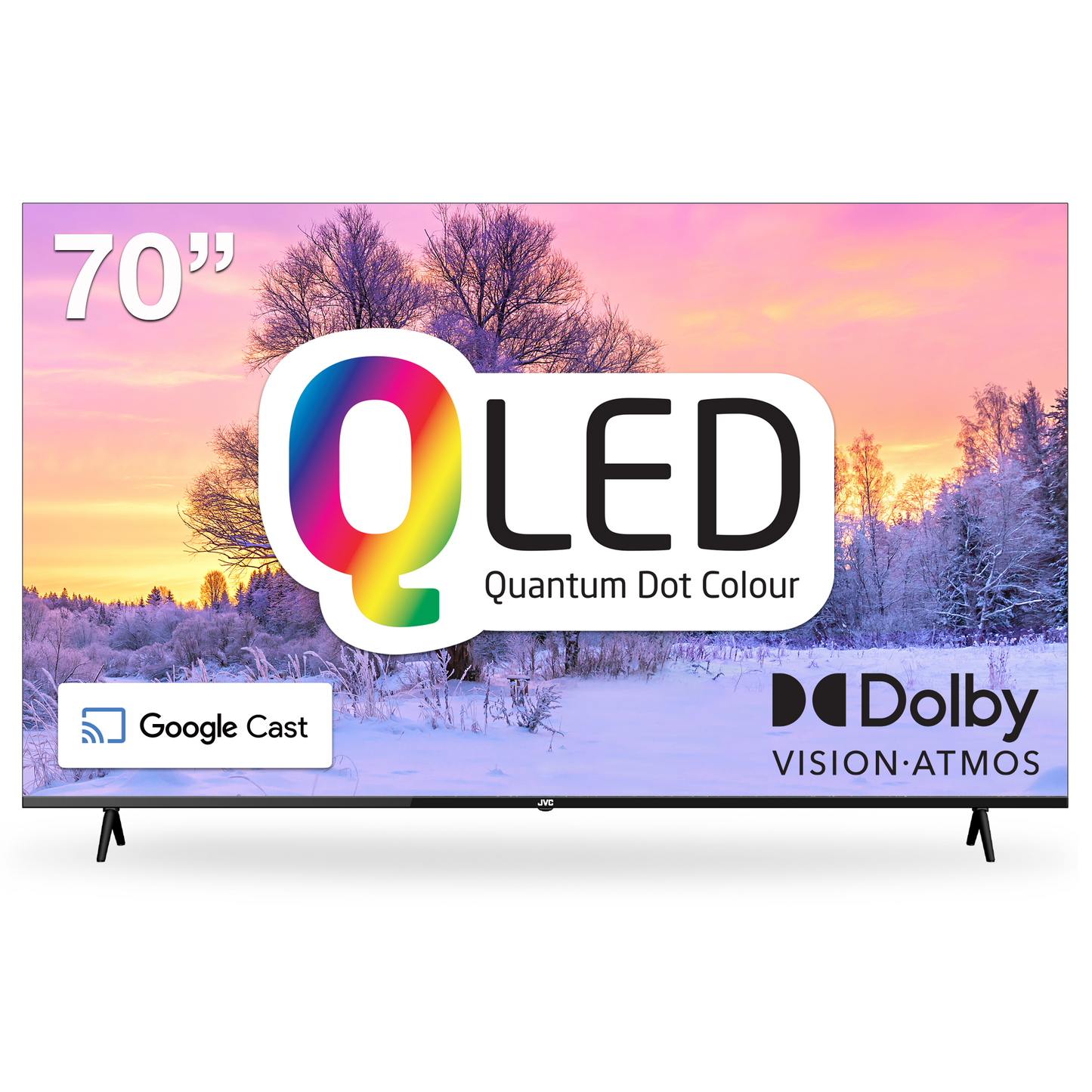 70-Inch QLED 4K Smart Google TV with Dolby Vision & Atmos