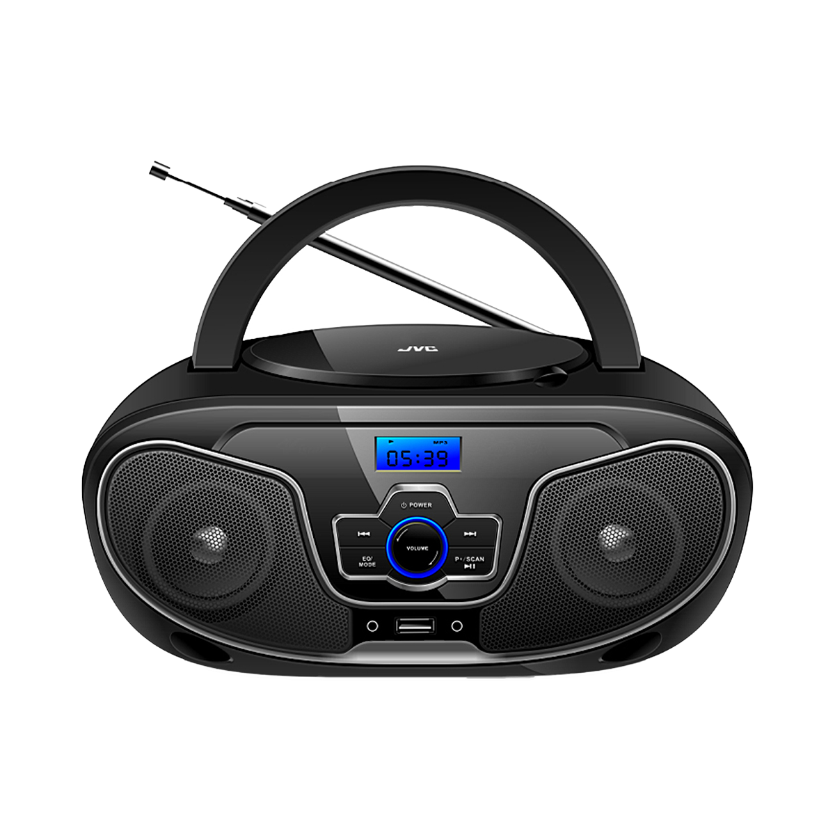 JVC Portable CD Player with Bluetooth Black RV-N833A